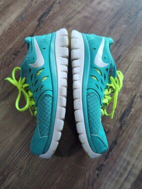Nike Flex 2013 Running Shoes Teal Size 8